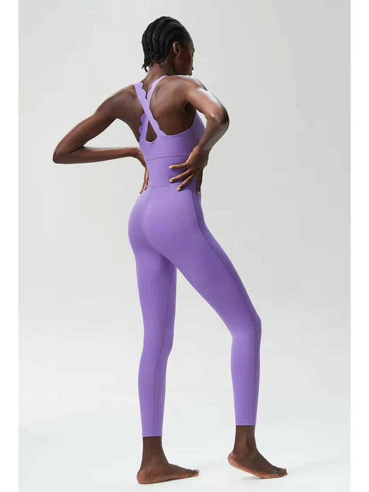 Belsize Activewear – wholesale Unitard – Women′s – Scallop jumpsuit 5