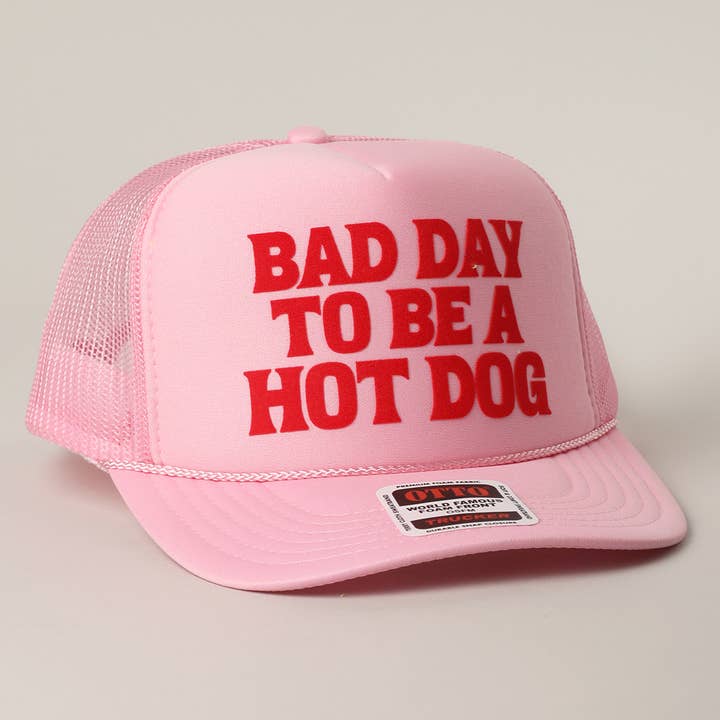 Fashion City - Wholesale Trucker Hat - Women's - BAD DAY TO BE A HOT DOG Mesh Back Foam Trucker12