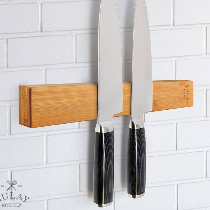 Zulay Kitchen - Vendita all'ingrosso Portacoltelli - Porta coltelli magnetico in legno con forte tenuta magnetica0