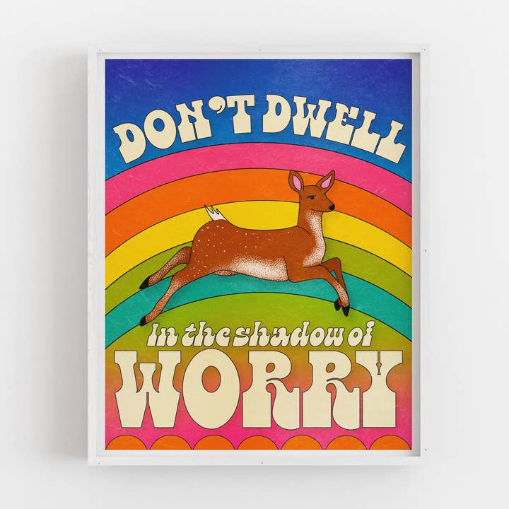 Verweile nicht im Schatten der Sorge - Kunstdruck für den Großhandel von Posse Paper Goods