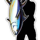 Ahi Catch Decal for wholesale by nalu blue
