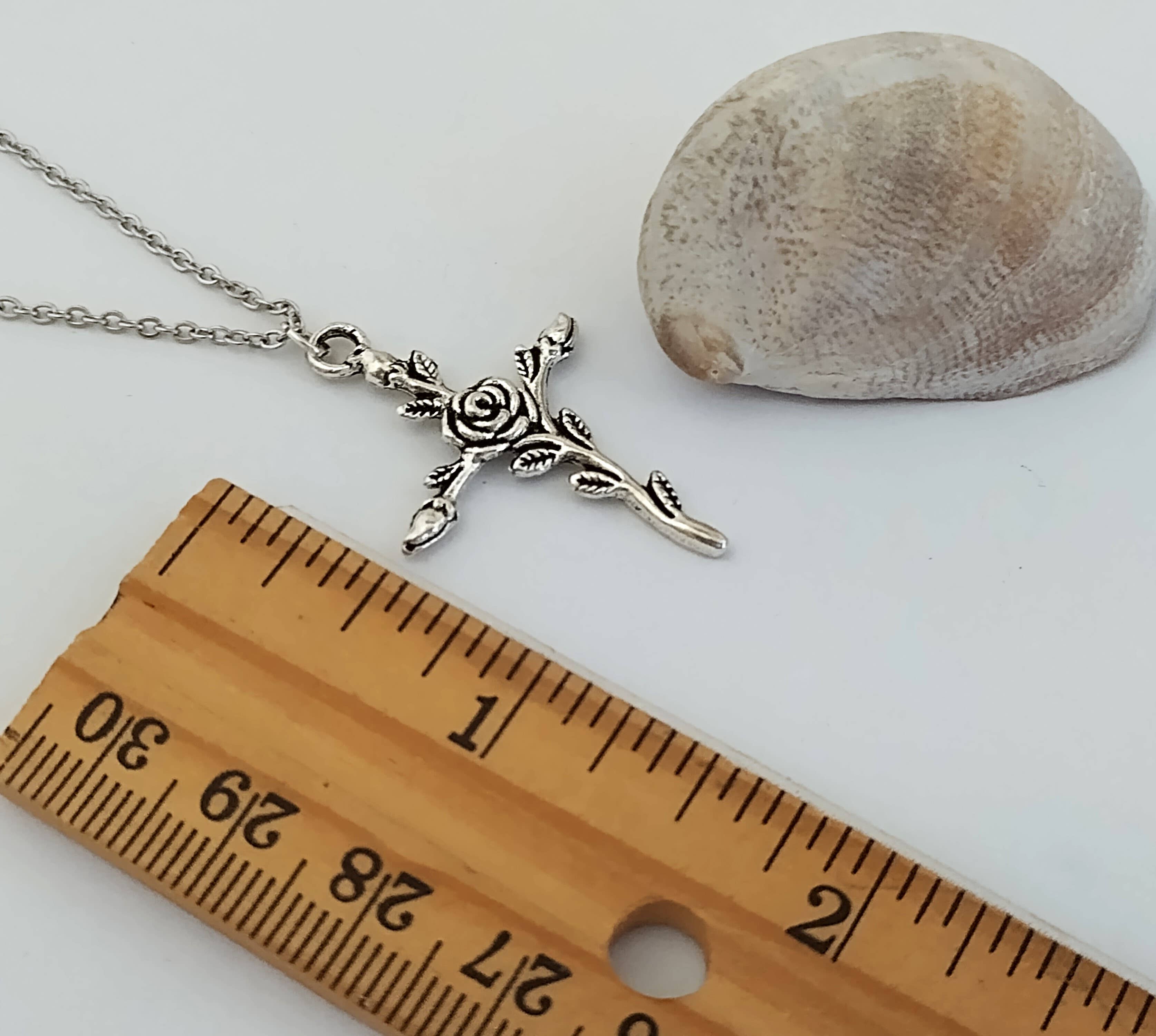 Piccadilly Pendants - Wholesale Halskettinghanger - Floraal Kruis Ketting, Religieuze Sieraden4