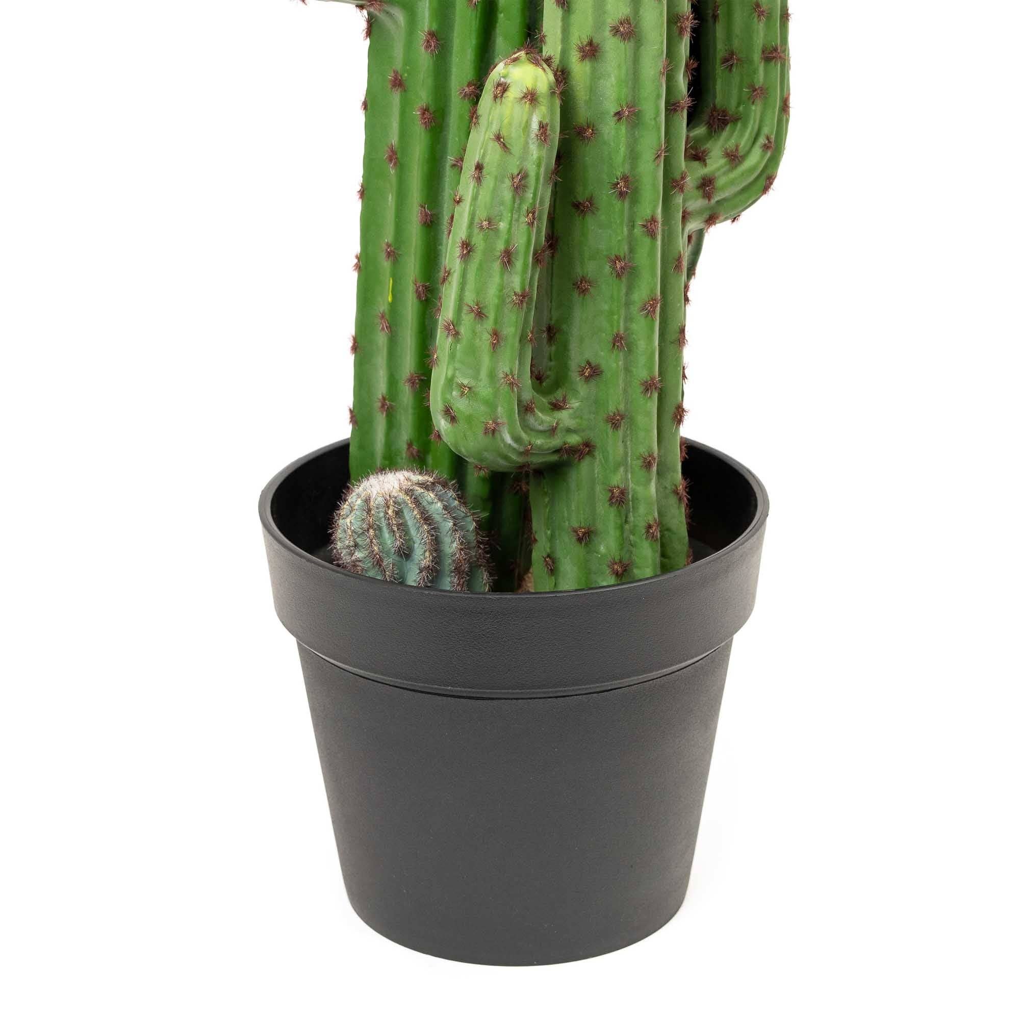 Portofino International Trading, USA - Wholesale Artificial Plant - Faux Saguaro Cactus with Plastic Pot 28"4