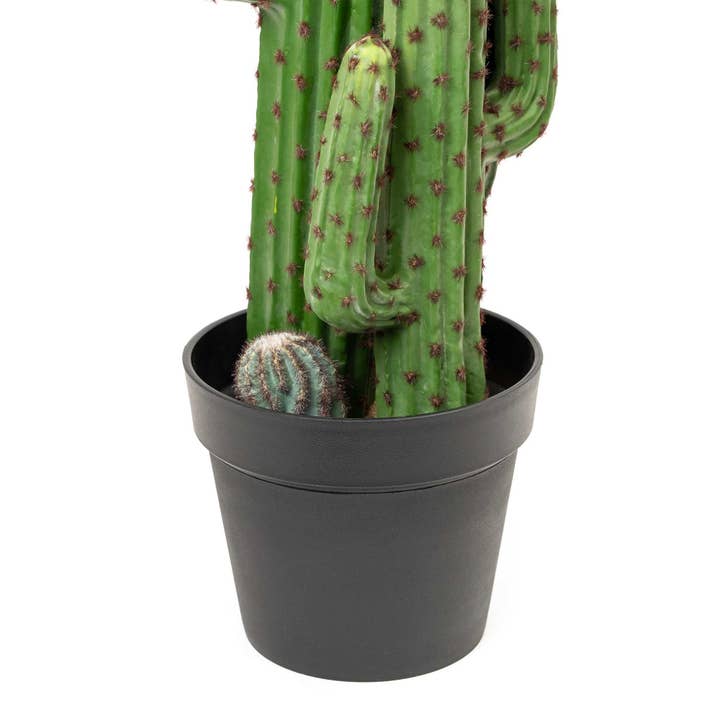 Portofino International Trading, USA - Wholesale Artificial Plant - Faux Saguaro Cactus with Plastic Pot 28"4