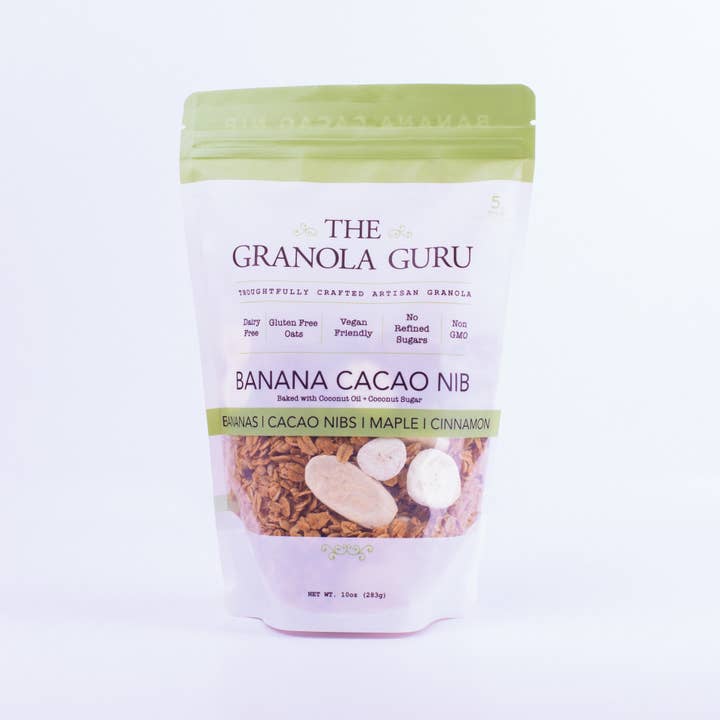 Banana Cacao Nib for wholesale by The Granola Guru