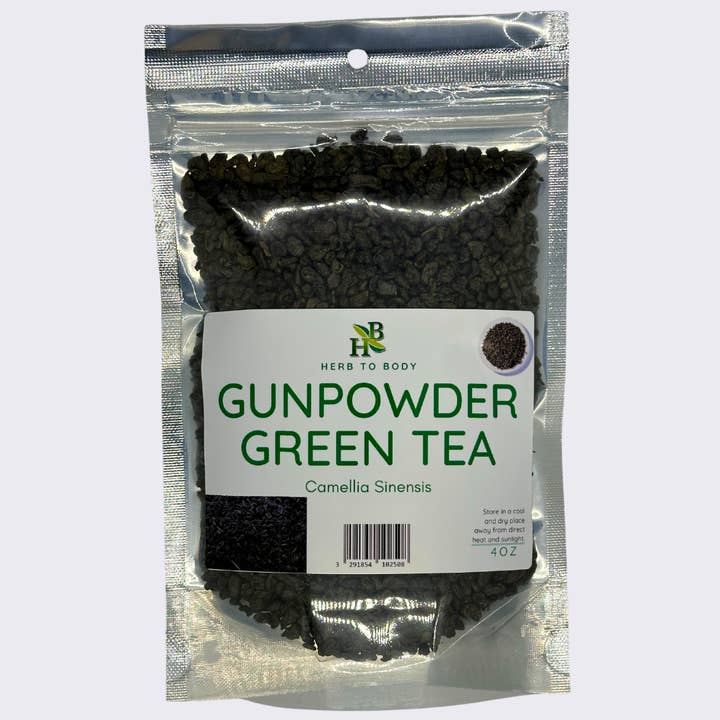 Gunpowder Green Tea 4oz for wholesale by Herb To Body