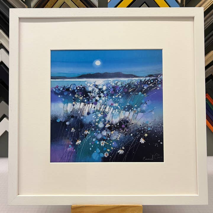 'Moonlight & Arran' - Open Edition Art Print for wholesale by Emma S Davis Artist