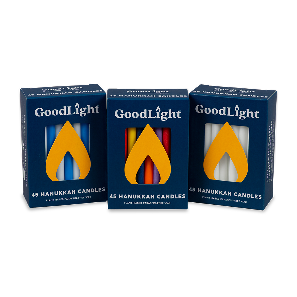 GoodLight Natural Candles – wholesale Hanukkah Decoration – Hanukkah Candles | 45-Count Box5