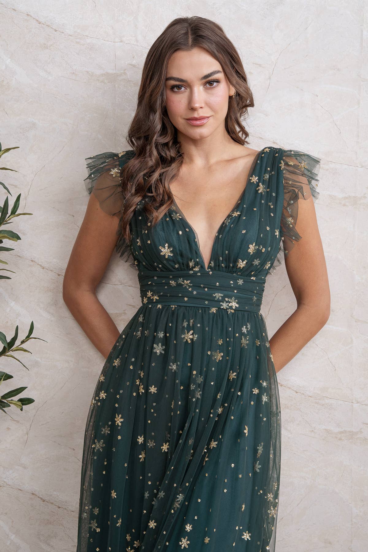Rosemore Couture - Vente Robe – femme - NOTRE MEILLEURE VENTE : LA ROBE MAXI À PAILLETTES ÉTOILÉES EN VERSION MIDI3