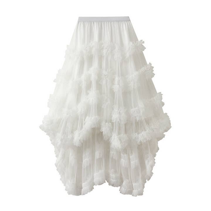 Miss Sparkling - Wholesale Skirt - Women's - Ruffle tiered skirt3
