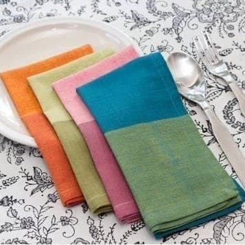 Sustainable Threads - Wholesale Dinner & Cloth Napkin - Cotton Napkins | Handwoven | Chic | Set of 4 | Fair Trade1