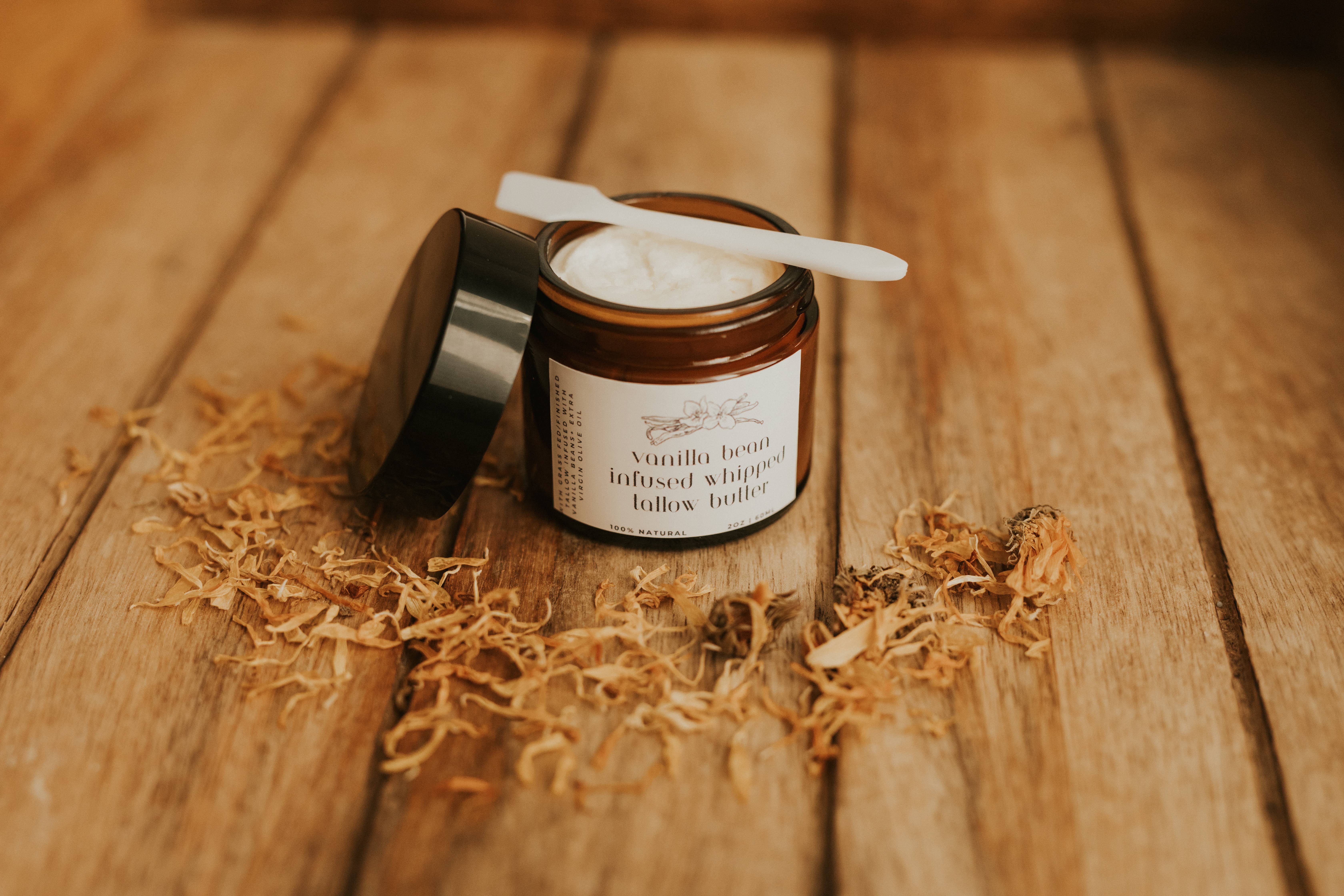 wildcraftedtallow - Wholesale Body Balm/Butter - Vanilla Bean Infused Whipped Tallow Butter
