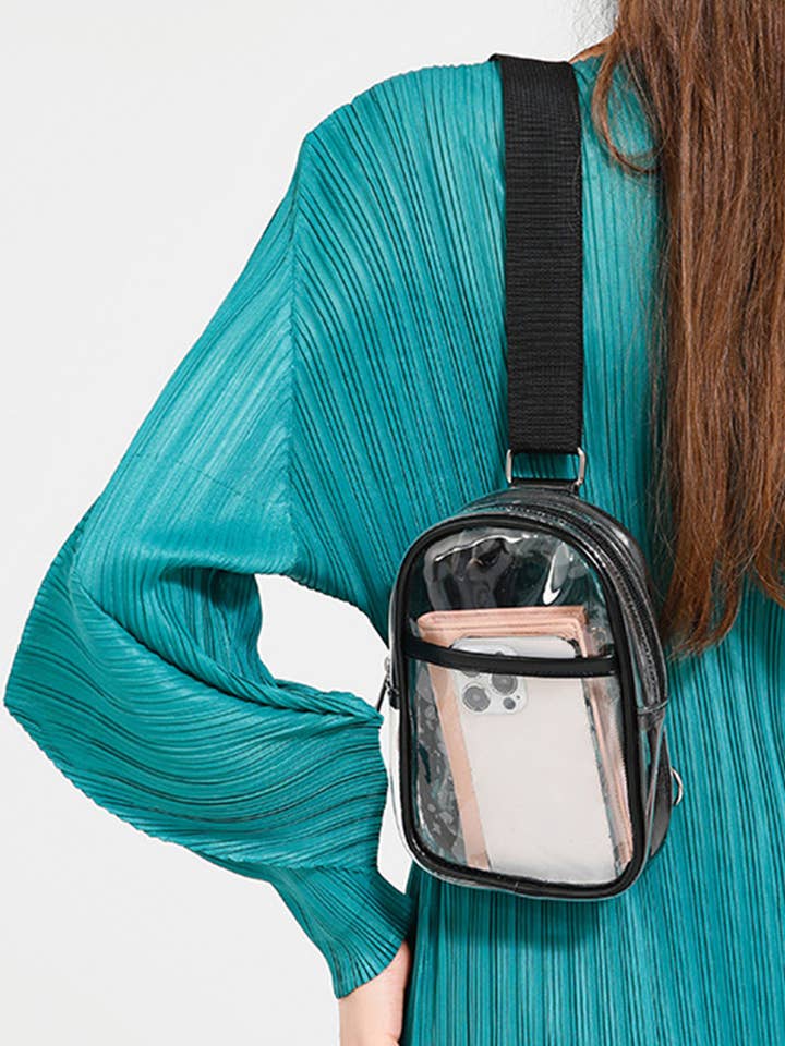 Sac à bandoulière transparent approuvé pour le stade .1028 SI-26612 pour la vente par 42POPS