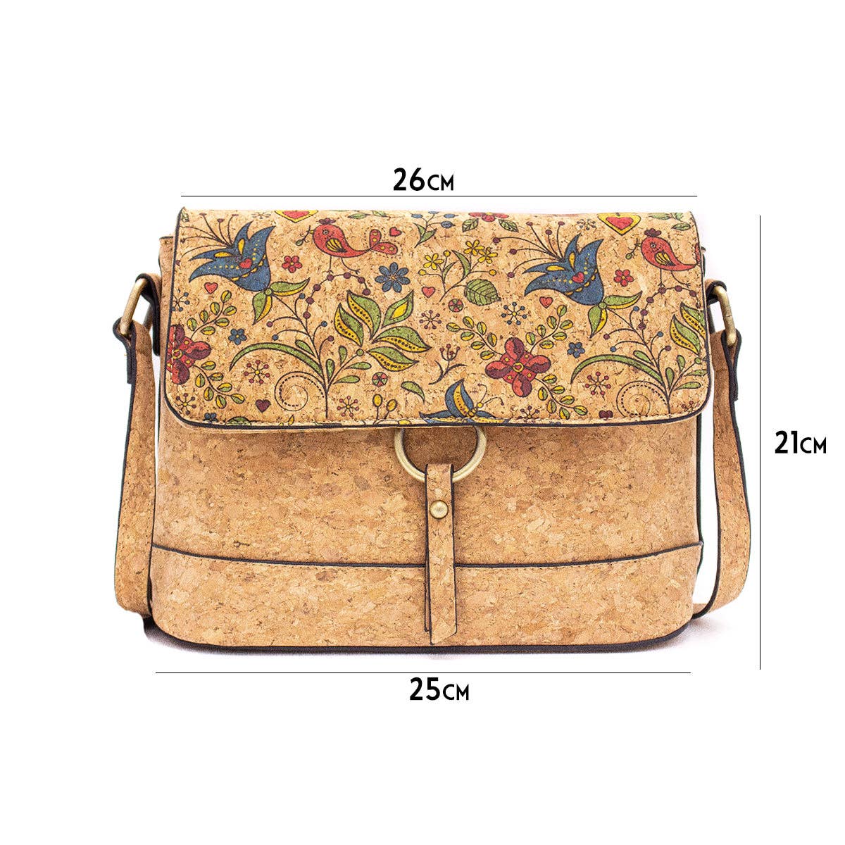 Meninas Bonitas Cork – wholesale Crossbody bag – Women's – Cork crossbody Sardine pattern Bag-20197