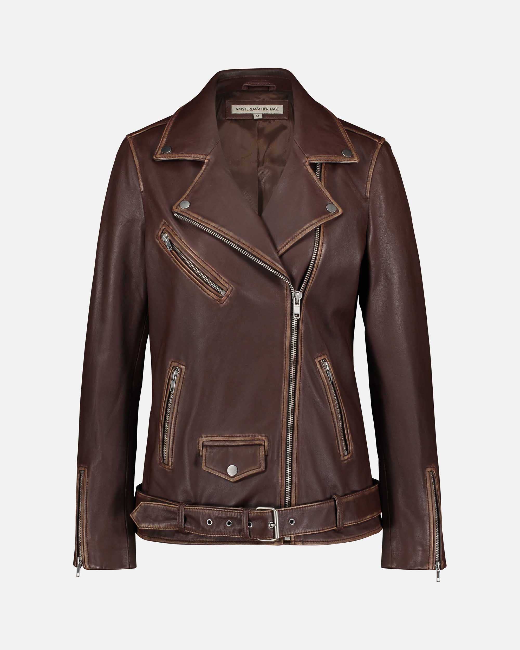 Amsterdam Heritage Leather Belts, Bags, Jackets & Apparel - Wholesale Leather Jacket - Women's - Berlin | Oversized Leather Biker Jacket0