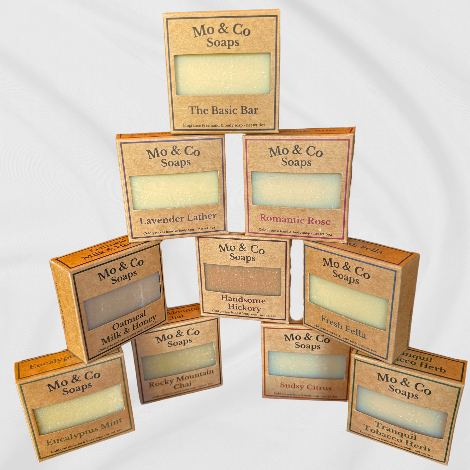 Mo & Co Soaps – wholesale Soap set – Handmade Bar Soap, Natural, Pick Different Scents1