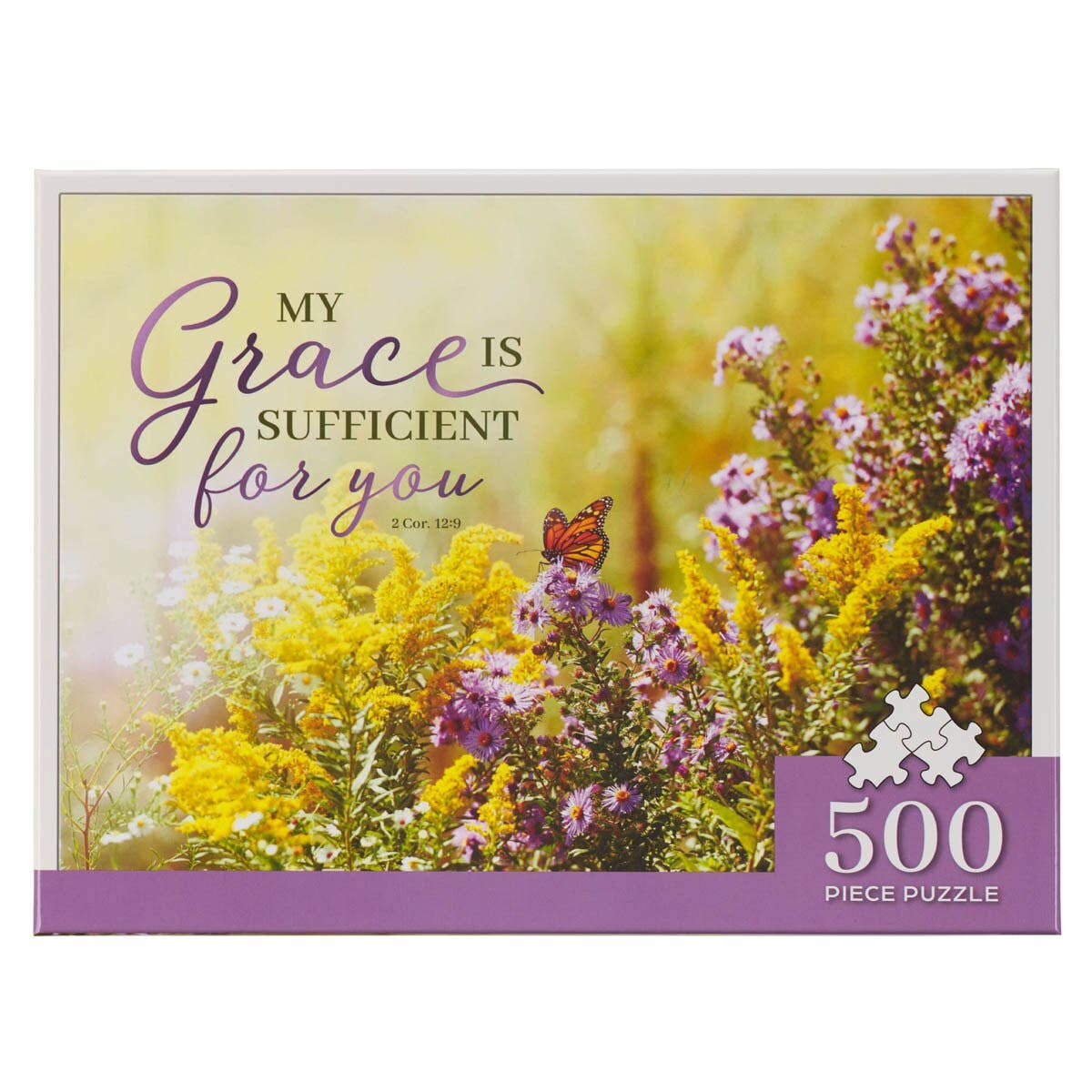 Christian Art Gifts - Wholesale Puzzle - Adult - Puzzle 500 pc. My Grace 2 Cor. 12:91