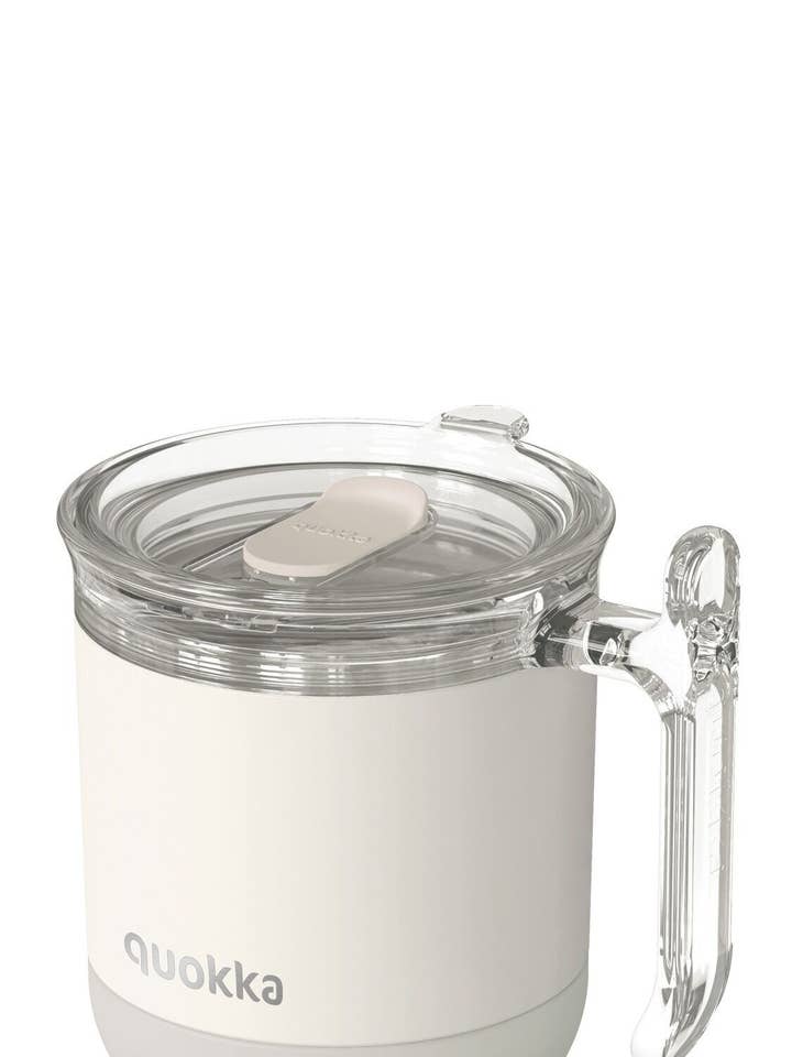 QUOKKA THERMO-BECHER EDELSTAHL DROP SAFE WAVE ELFENBEIN 260 ML für den Großhandel von QUOKKA