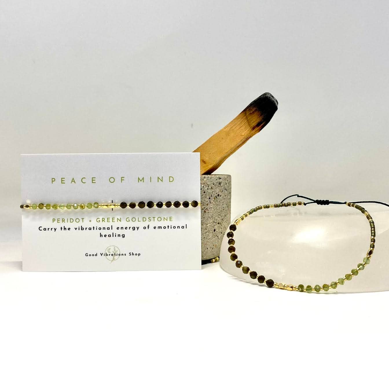 Good Vibrations Shop – wholesale Beaded bracelet – Peace Of Mind ⎮ Gemstone Intention Bracelet3