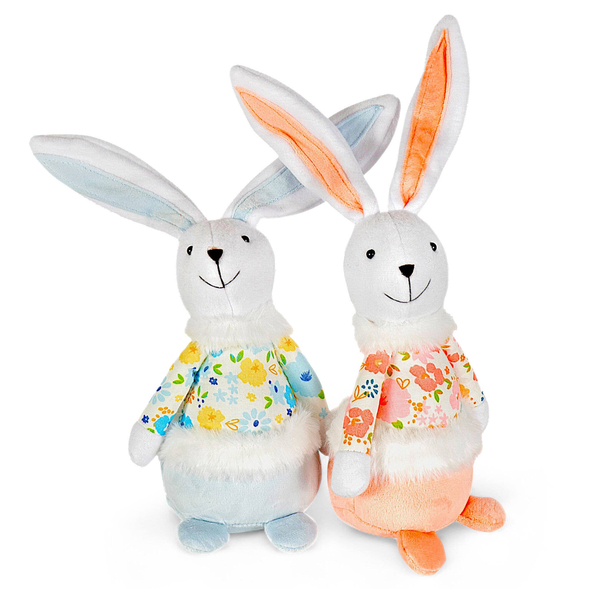 Clever Monsters - Wholesale Decorative Figurine - 11.8" Boy Rabbit Fabric Easter Decoration in Blue3