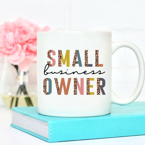 Propriétaire d'une petite entreprise colorée | Tasses à café pour la vente par Mayan Princess custom designs