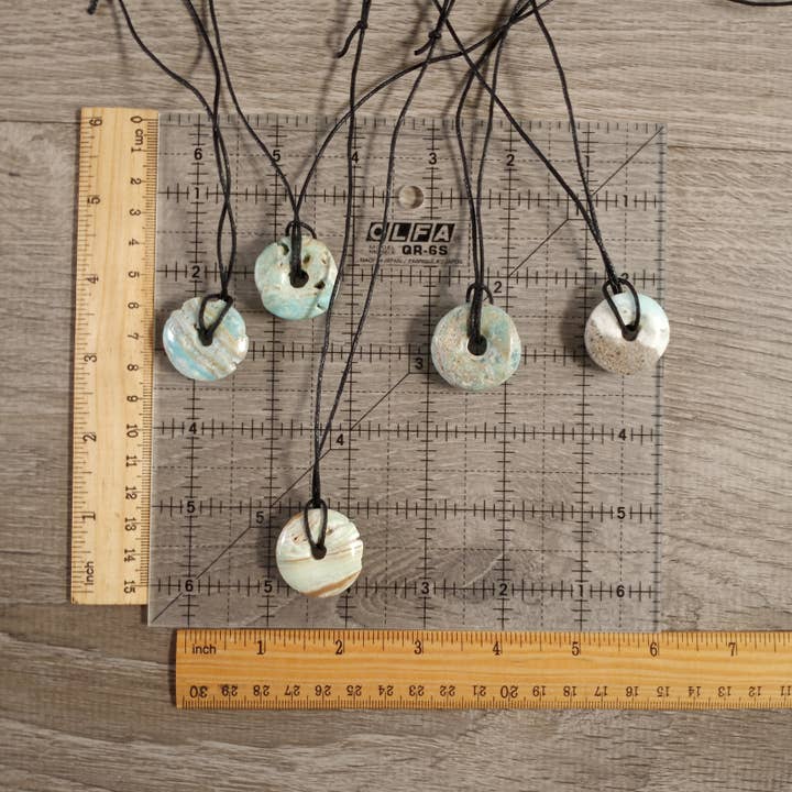 Keystone Crystals - Wholesale Pendant/Charm Necklace - Gemstone Donut Necklace with Adjustable Cord - Handmade7