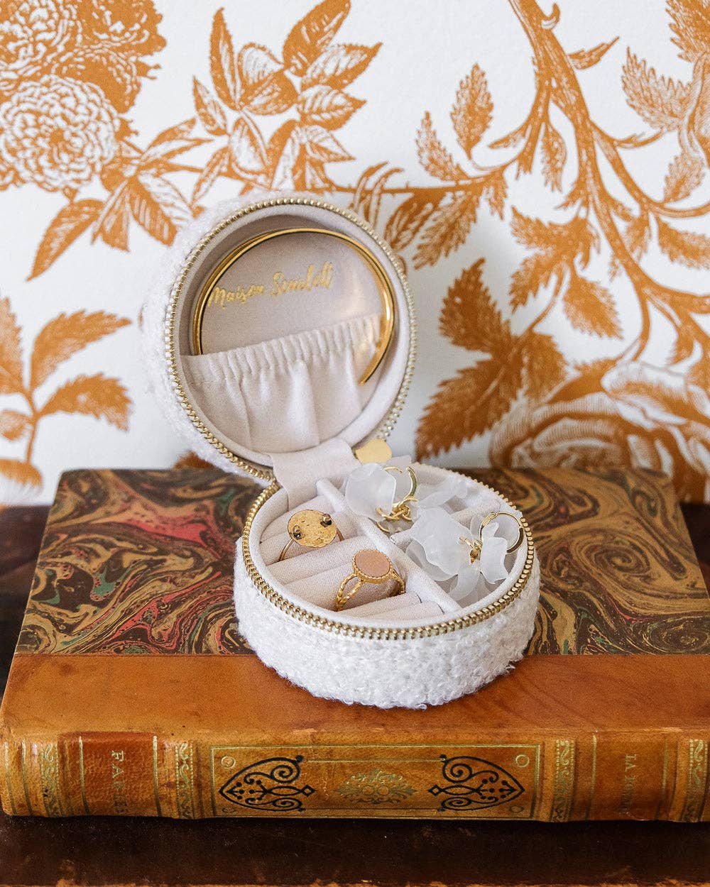 Maison Scarlett – Organizador/caixa de joias por atacado – Yvonne en Moumoute caixa de jóias de viagem5