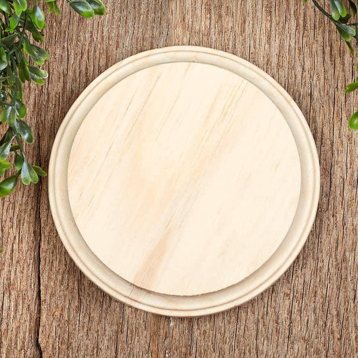 Factory Direct Craft - Wholesale Plaque - 5" x 3/4" Thick - Unfinished Wood Round Circle Plaque