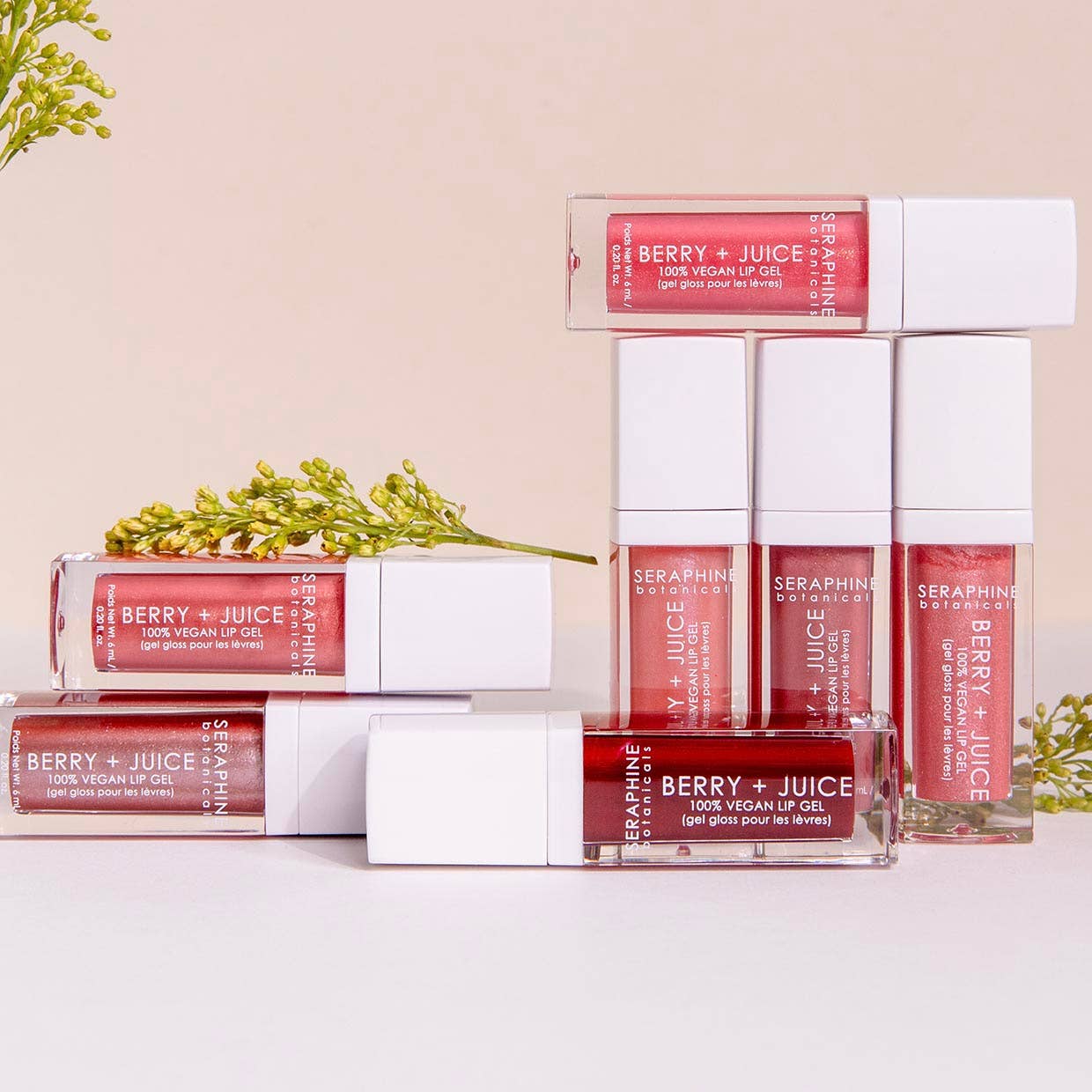 Seraphine Botanicals - Wholesale Lip Gloss - Berry + Juice - 100% Vegan Lip Gel12