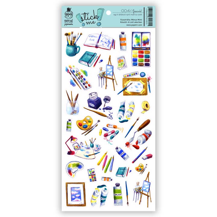 Transparente, wasserdichte Aufkleberfolie — Let'S Paint! für den Großhandel von Papetri paperworks