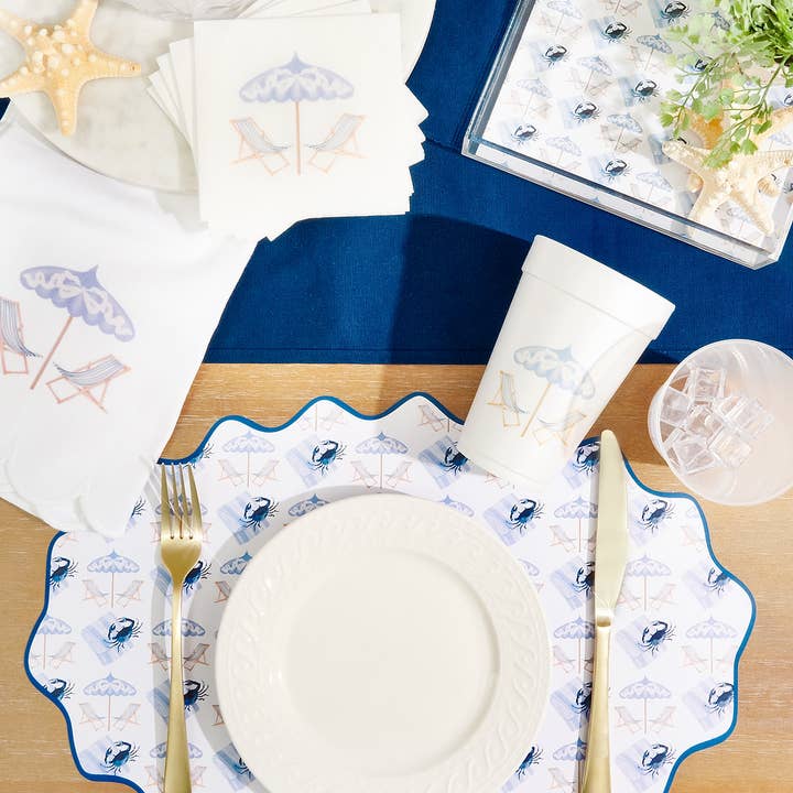 Busy Bee Gift - Wholesale Disposable Napkin - Summer Coastal Cocktail Napkins | Set of 201