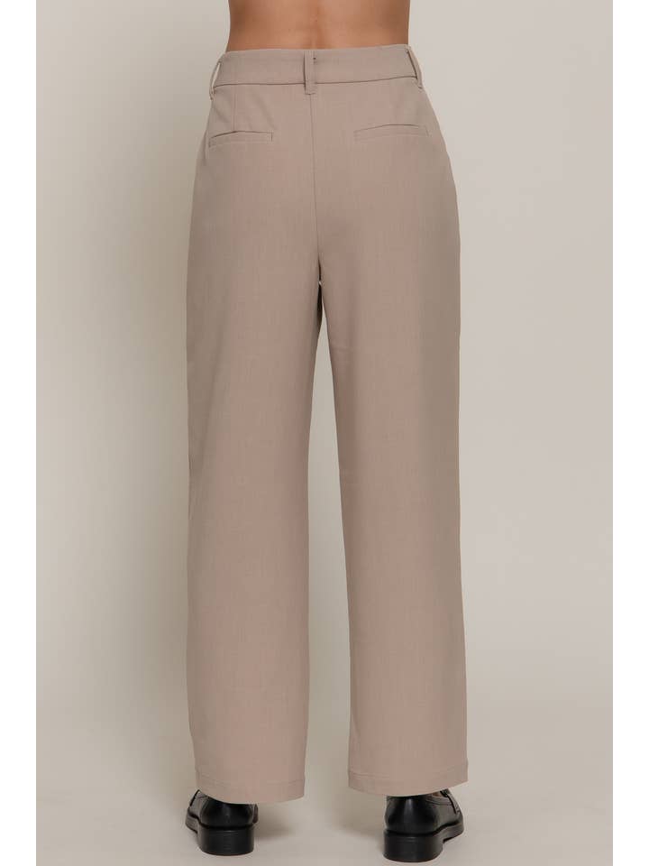 Active Basic | Active USA - Wholesale Pants - Women's - Front Pleats Detail Pants2