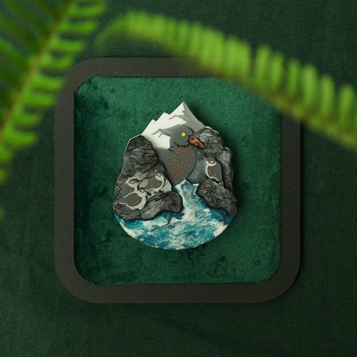 Broche Blue Duck pour la vente par Lost Kiwi Designs