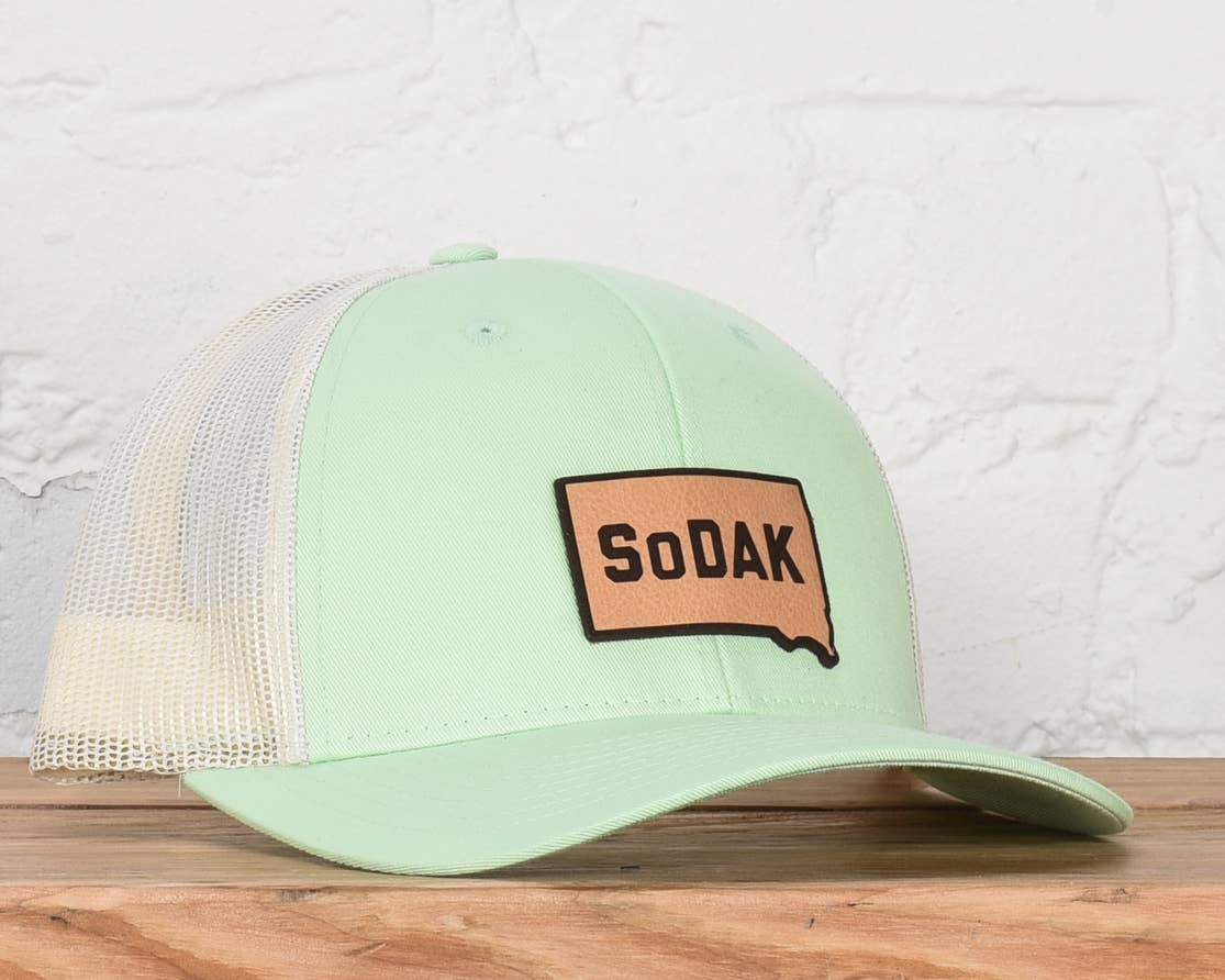Classic State - Wholesale Trucker Hat - Unisex - South Dakota SoDak Leather Patch Snapback Hat2
