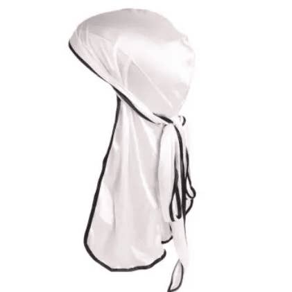 AFROCLASS - Wholesale Durag/wave cap – Unisex - AFROCLASS — Durag Silky Satin With colored band1