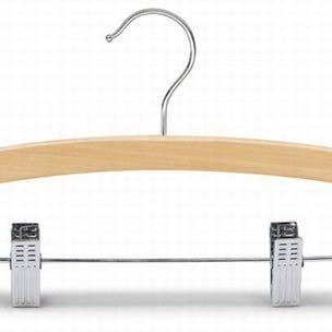 12" Children's Arched Wood Combo Hanger for wholesale by Only Hangers