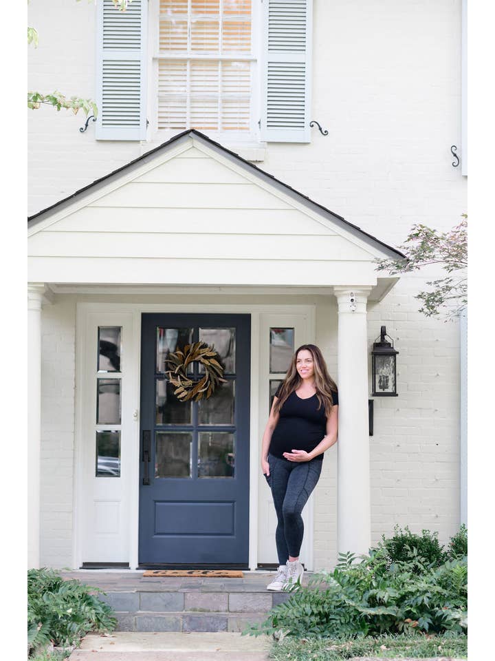 Berkley Clothing - Vente Legging tendance – maternité - Legging 7/8 taille haute ultra doux Cindy - Gris sidéral1