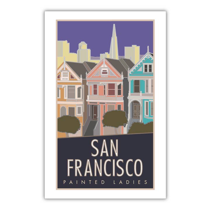 San Francisco (Painted Ladies), California - Posters for wholesale by Travel Posters by M&W Design Co.