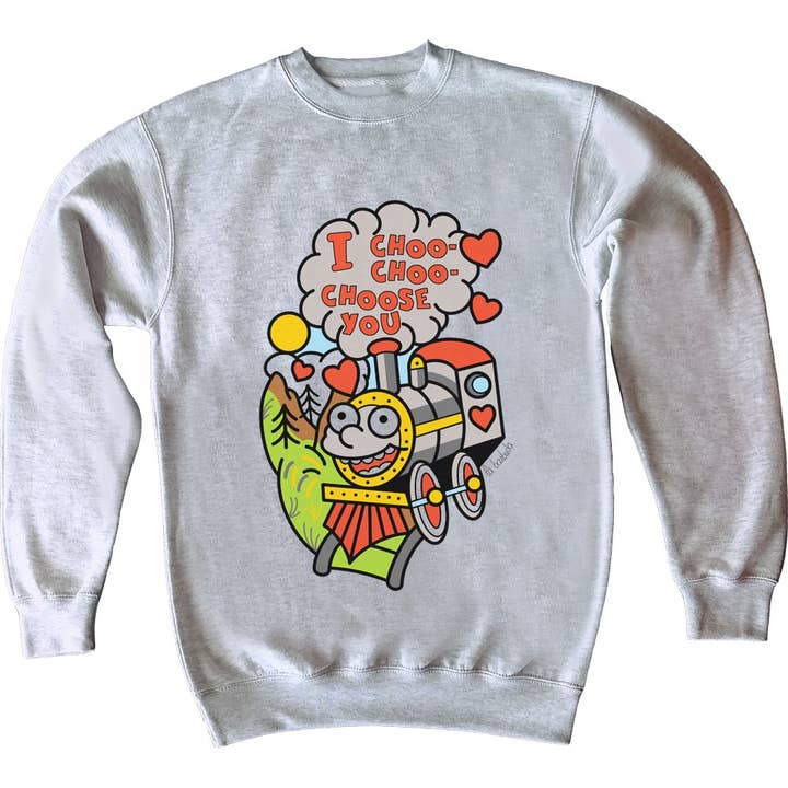 I Choo Choo Choose You Sweatshirt van La Barbuda voor wholesale door La Barbuda - No U.S. custom fees