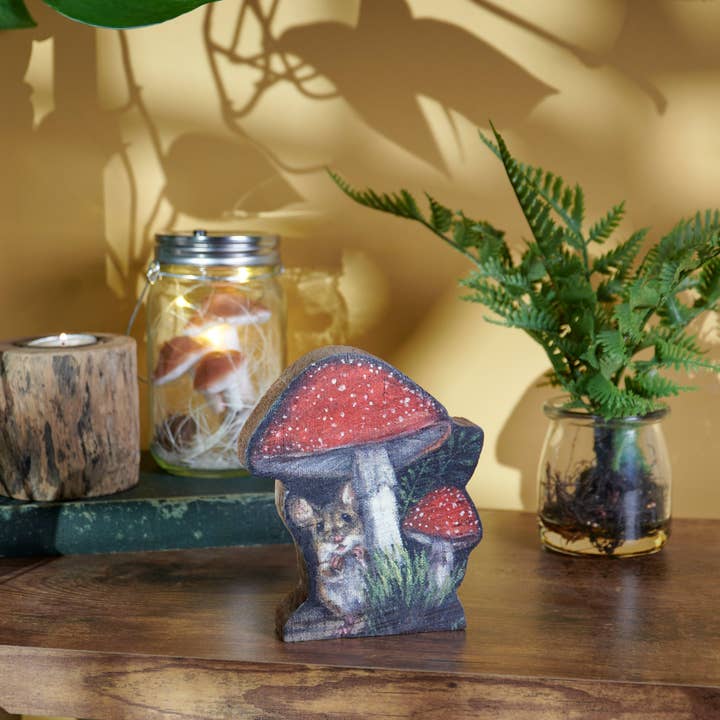 Primitives by Kathy - Wholesale Decorative Figurine - Woodland Mouse Chunky Sitter