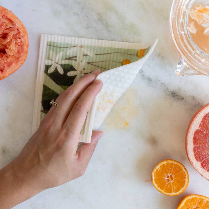 Earth Ahead - Wholesale Dishcloth - Swedish Dishcloth - Summer Garden2