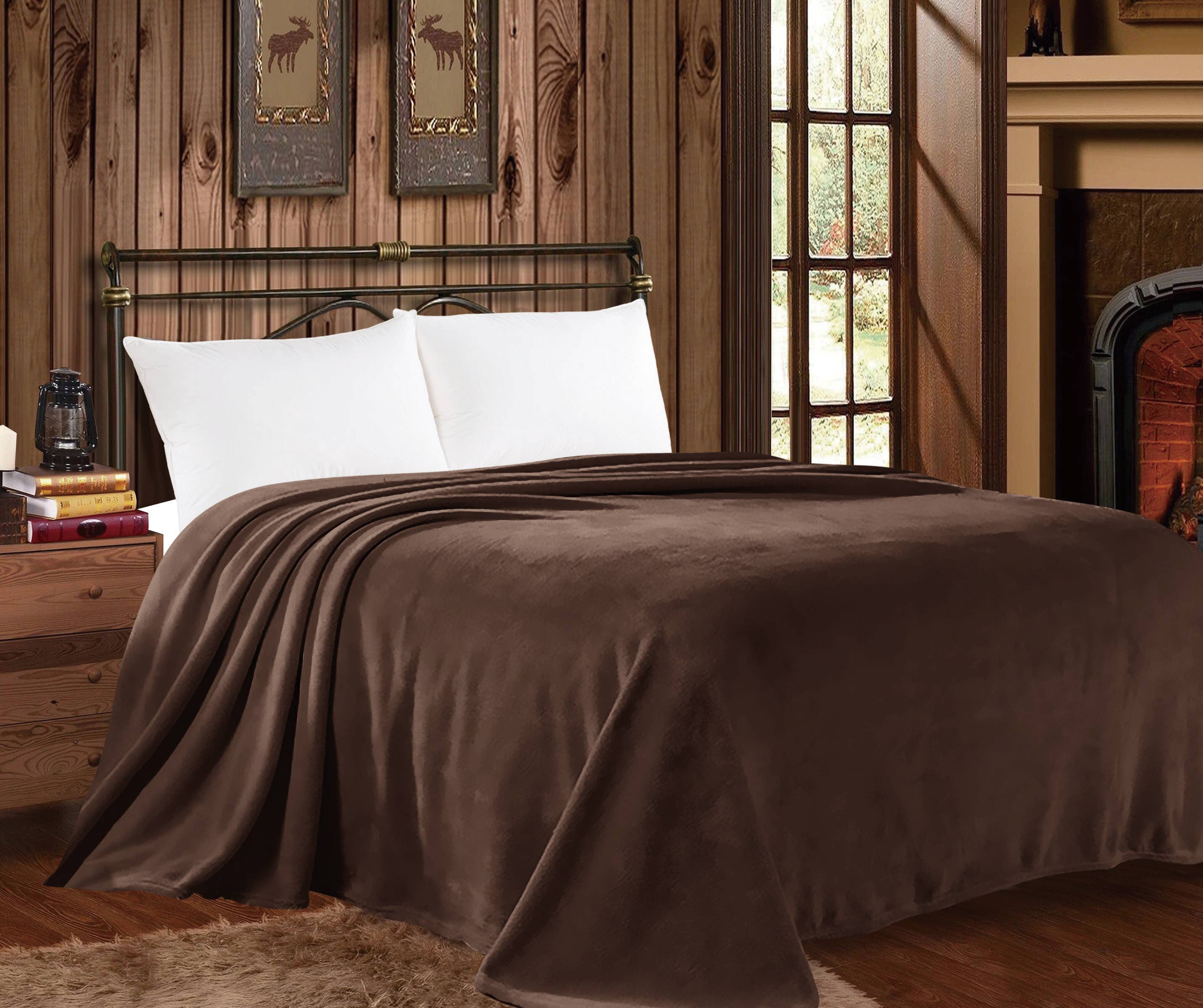 Western Linens - Vendita all'ingrosso Plaid - Coperta King Size Mia - Collezione Solid7