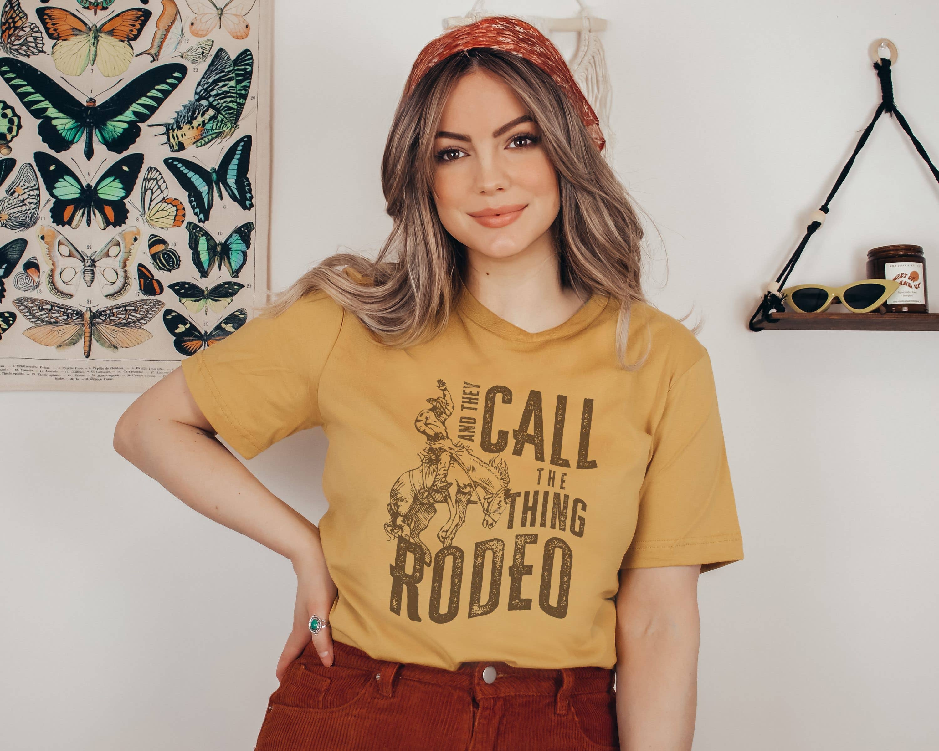Amy Anne Apparel Inc - Wholesale Screen Printed T-Shirt - Women's - They Call The Thing Rodeo Graphic Tee | Western Shirt6