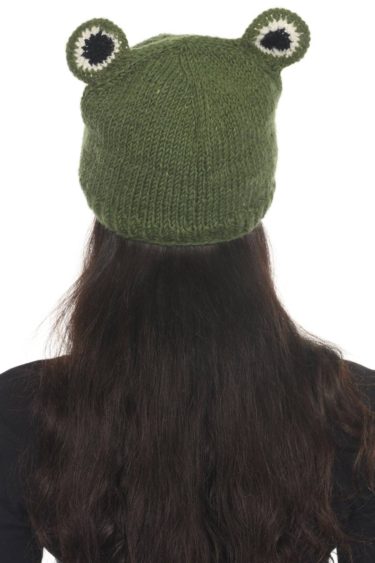 Lakhays Collection Inc. - Vente Bonnet – femme - Bonnet Vert Grenouille en Laine2