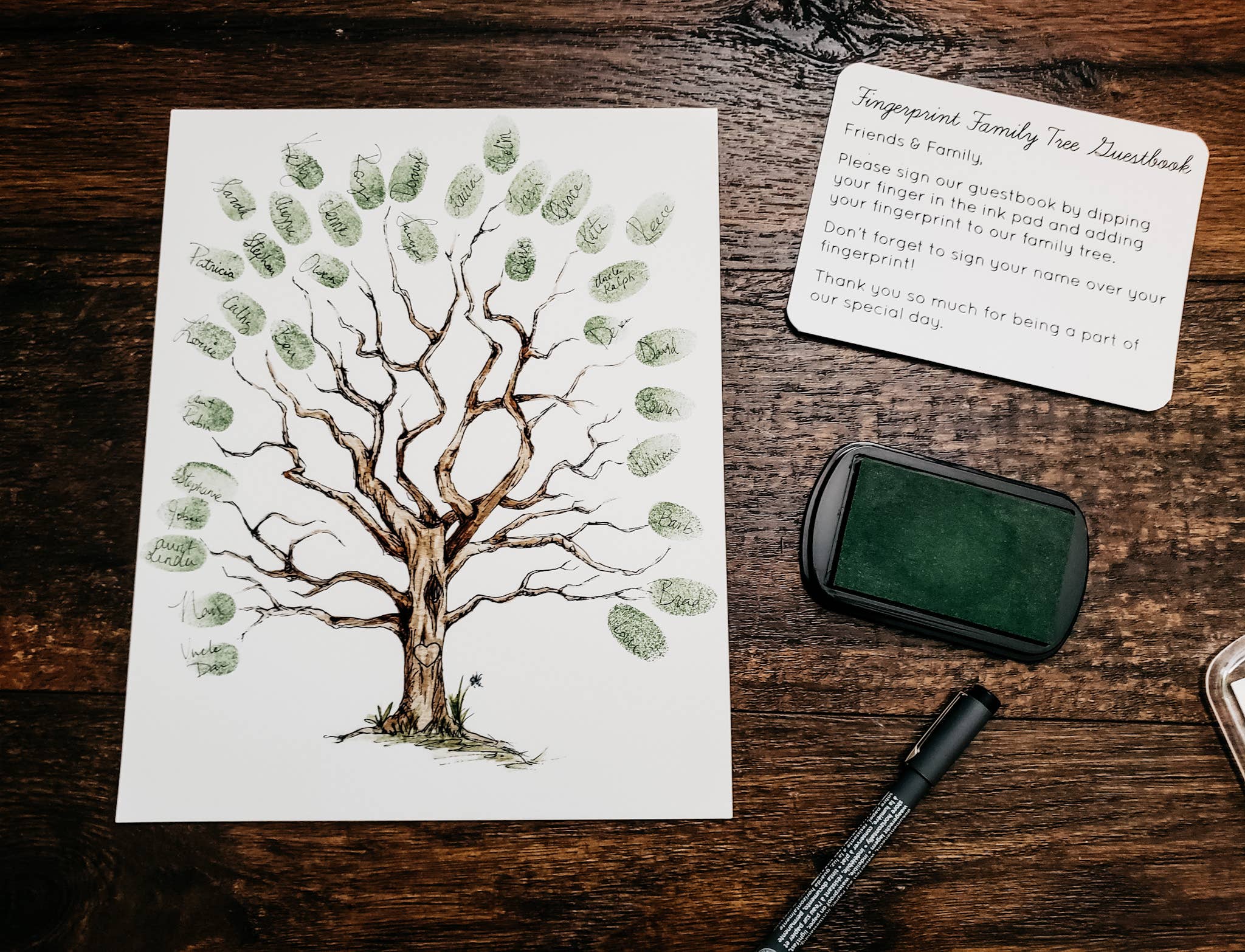 Stephanie Hathaway Designs - Vendita all'ingrosso Stampa artistica - L'albero genealogico delle impronte digitali1