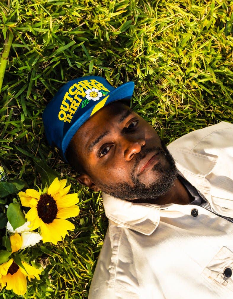 Dungeon Forward - Wholesale Flat Brim Cap - Unisex - WTLB - Outchea Thriving - Blue8