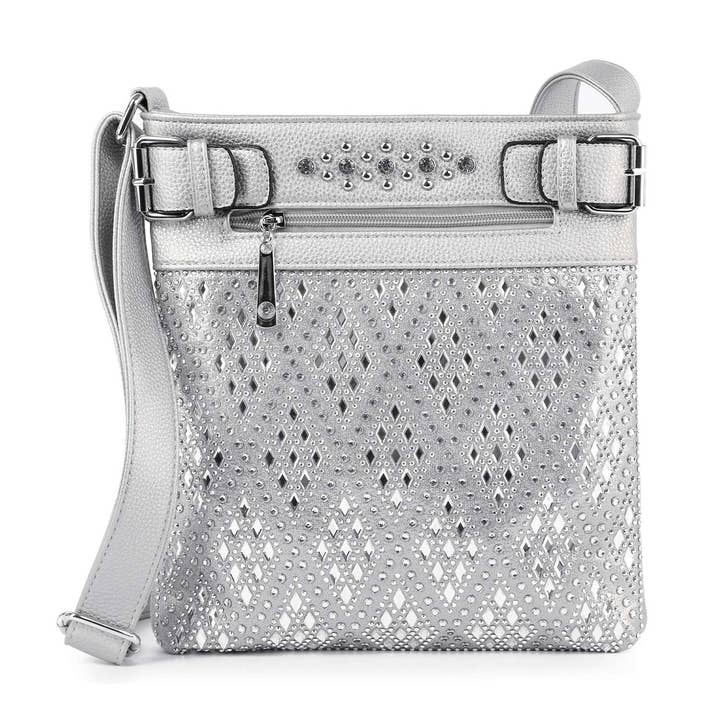 Handbag Express - Vente Sac à bandoulière – femme - Écharpe à bandoulière Diamond Bling18