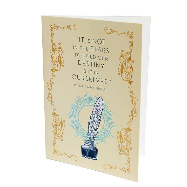 Insight Editions - Wholesale Birthday Card - William Shakespeare Destiny Birthday Embellished Card