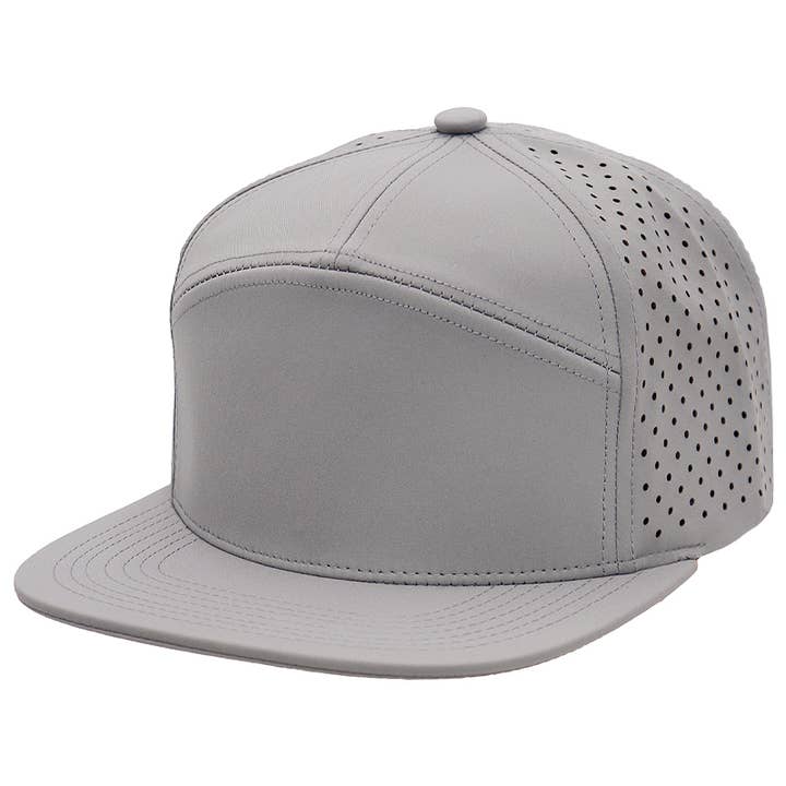 Cap Zone – wholesale Keps med platt skärm – Unisex – Perforerad snapback med 7 skärmar med platt näbb