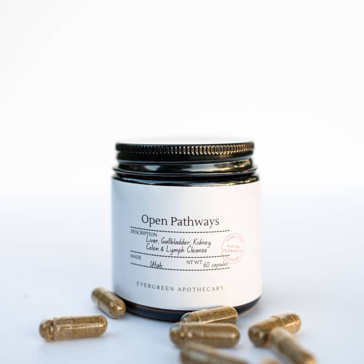 Evergreen Apothecary - Wholesale Oral Supplement/Vitamin - Open Pathways - Liver, Gallbladder, Kidney, Colon, LymphÂ